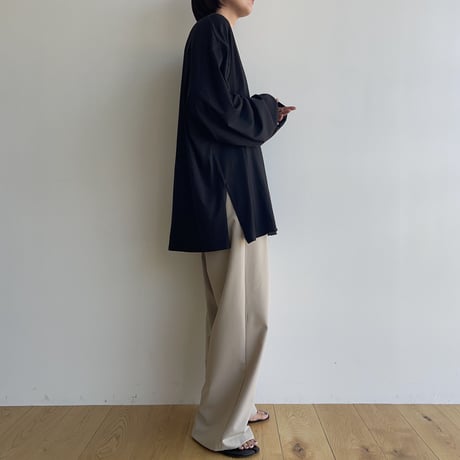 《予約販売》straight tuck wide pants/2colors_np0902