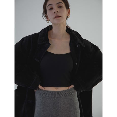 - AUTHENTIC series - real suède rich jacket/black_an0015