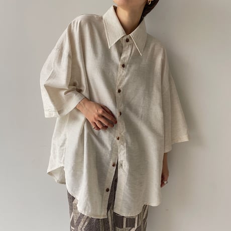 《予約販売》unisex material shirt/3colors_nt0960