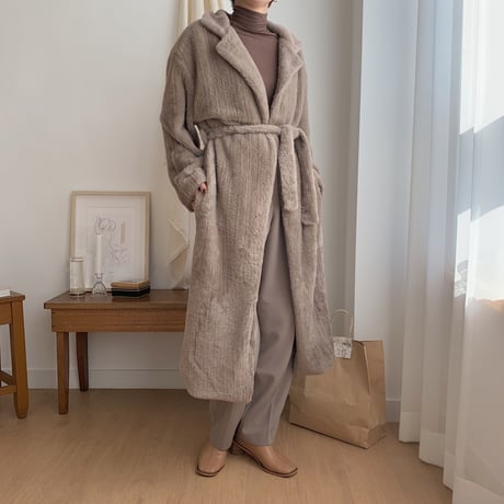 ✳︎予約販売✳︎shaggy gown coat_no0044