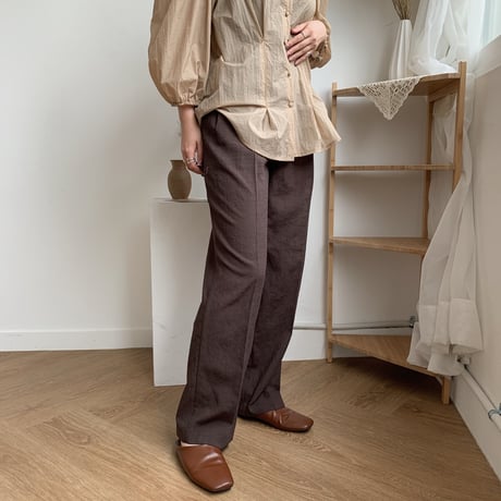 《予約販売》straight long pants/2colors_np0057