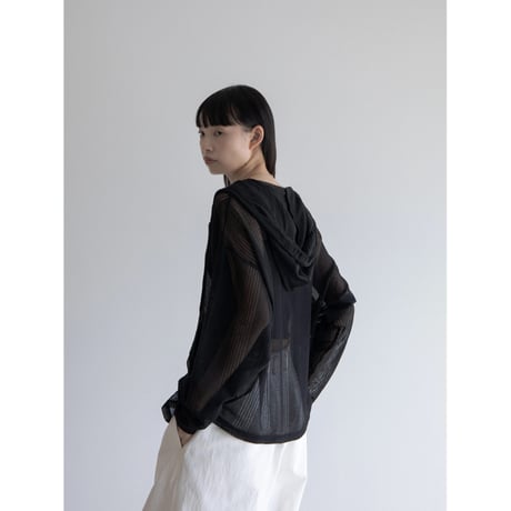 《予約販売》sheer over hoodie/2colors_no0389