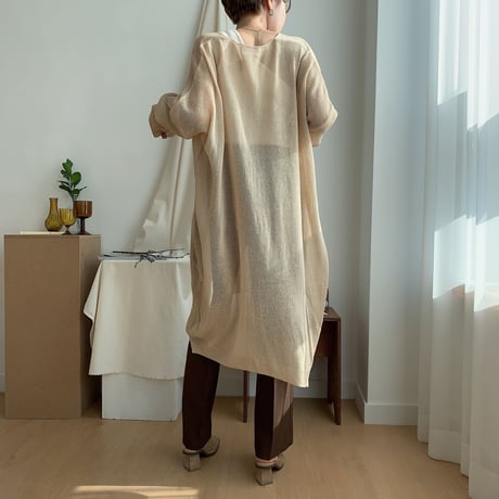 《予約販売》s/s slit knit/2colors_nt0328