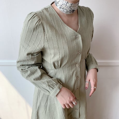 【NOKCHA  original】2way detail long ops/khaki