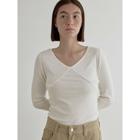 《予約販売》accent décolleté lib tops/3colors_nt2541