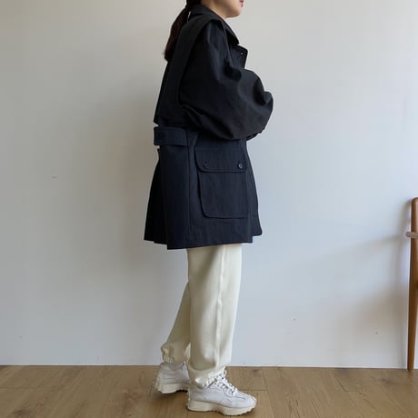 【nokcha original】2way mannish jacket/deep navy_no0278