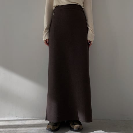 《予約販売》material warm long skirt/2colors_ns0087