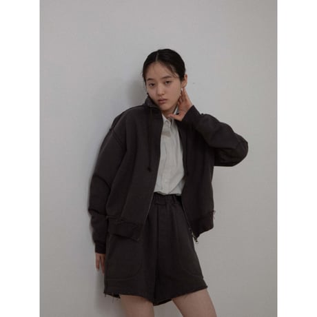 【NOKCHA original】vintage like sweat half pants/2colors_np1074