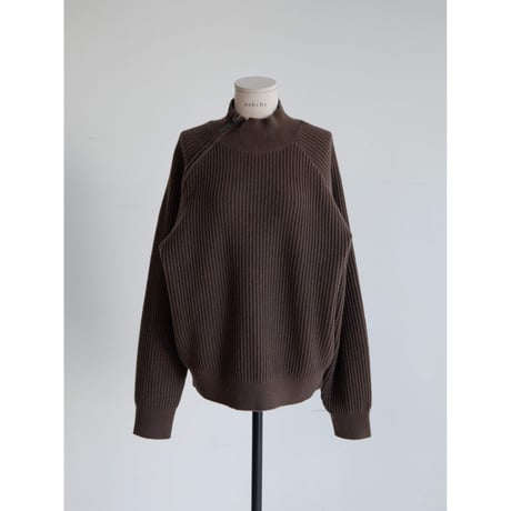 《予約販売》neck accent lib knit tops/2colors(unisex)_nt2478
