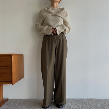 《予約販売》twill warm pants/2colors_np0698