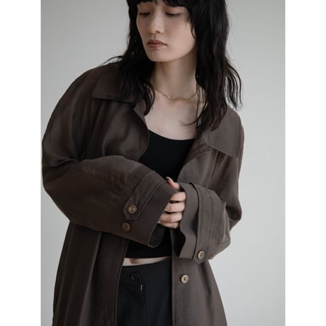《予約販売》sheer rich shirt coat/2colors_no0451