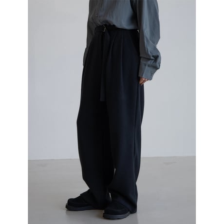 《予約販売》belt wool long pants/2colors_np1059