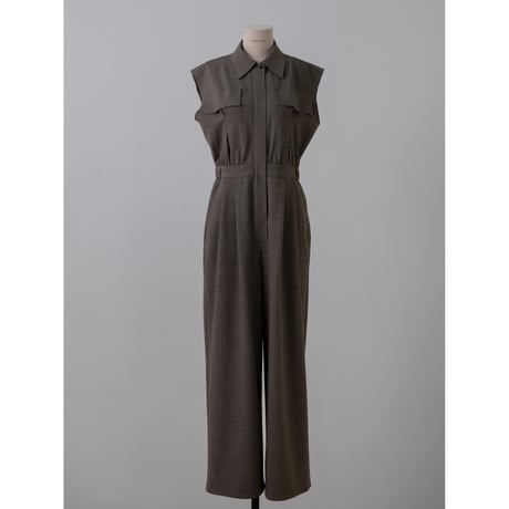 - AUTHENTIC series - AUTHENTIC jump suit/melange brown_an0012
