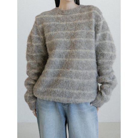 《予約販売》border knit pullover/2colors(unisex)_nt2473