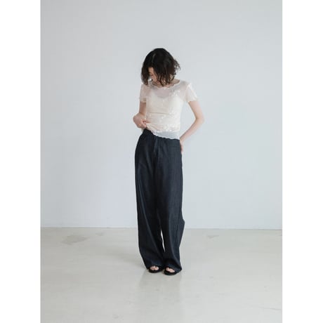 《予約販売》flower pattern sheer tops/2colors_nt2590