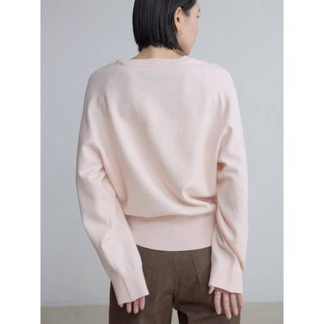 《予約販売》v neck soft knit tops/2colors_nt2498