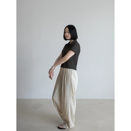 《予約販売》jacquard mesh shirt/2colors_nb0257