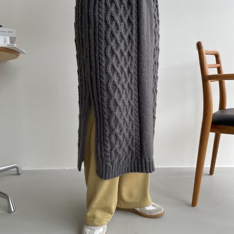 《予約販売》long knit vest/2colors_nt1090