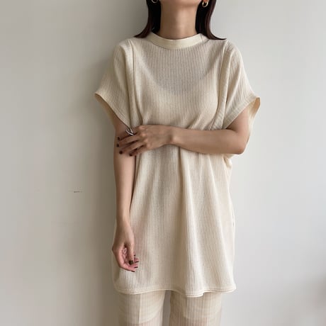 【nokcha original】2way material tops_nt1354