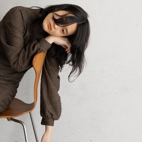 【nokcha original】volume long dress/brown_nd0119
