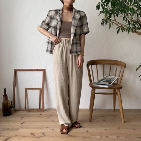 《予約販売》s/s check jacket/2colors_no0089