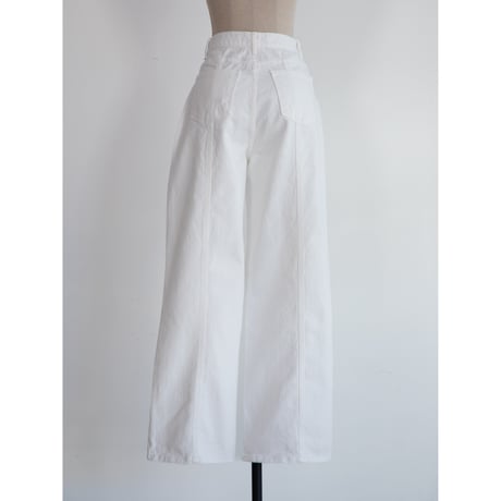 《予約販売》accent white jeans_nj0120