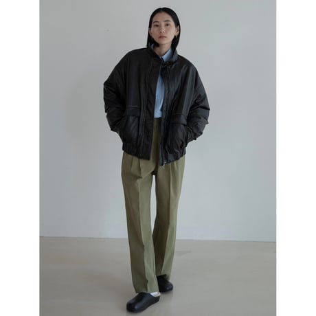 《予約販売》tuck twill cotton pants/2colors_np1070