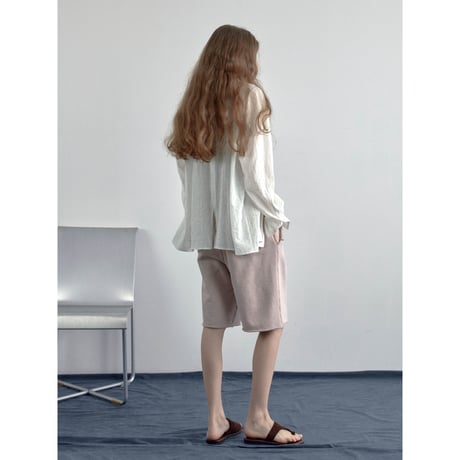 【NOKCHA original】mannish sheer shirt jacket/2colors_nb0376
