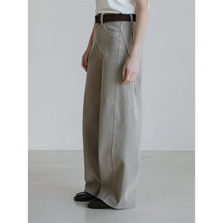《予約販売》belt set warm twill pants/2colors_np1201