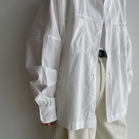 《予約販売》over cotton shirt/2colors_nb0218
