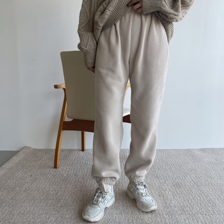 《予約販売》creamy jogger pants/2colors_np0498