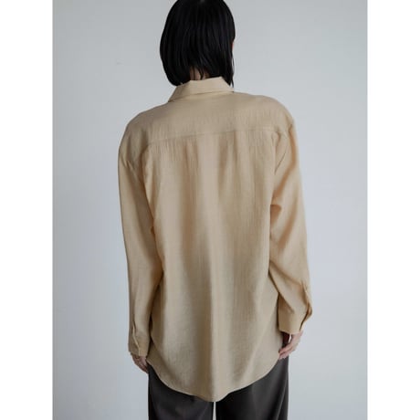 《予約販売》material sheer shirt/3colors_nb0276