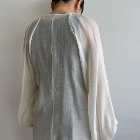 《予約販売》lady sheer blouse/2colors_nb0133