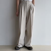 《予約販売》quality tuck wide pants/2colors_np0953