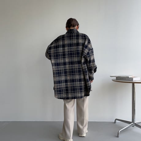 《予約販売》wool check shirt jacket_no0169