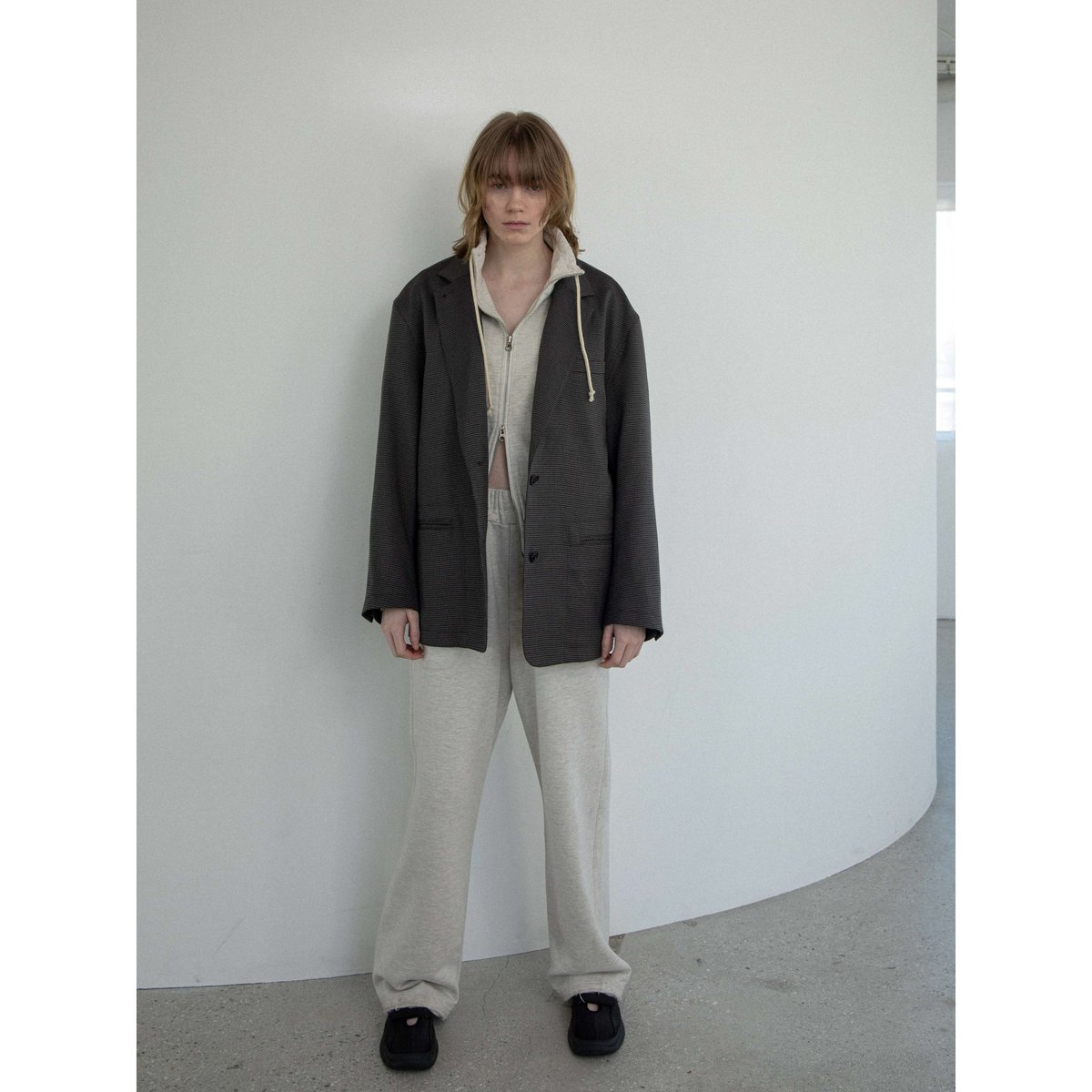 NOKCHA original】vintage like sweat zip up tops