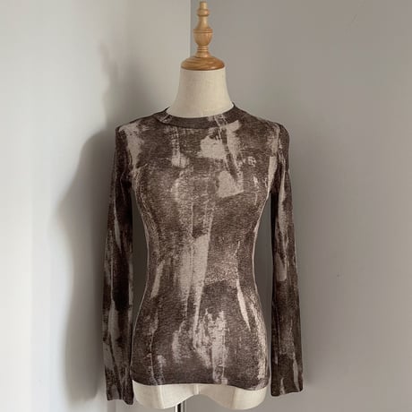 【nokcha original】mosaic sheer tops_nt0879