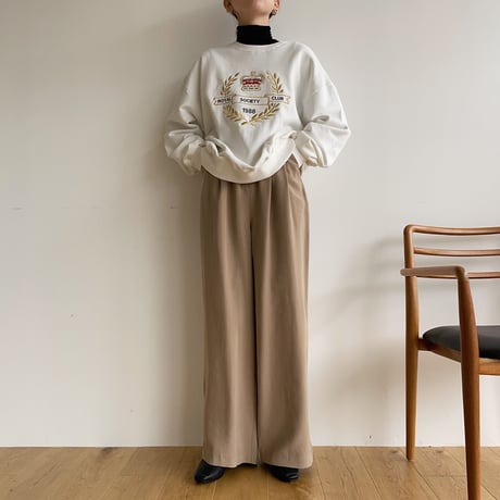 《予約販売》material tuck pants/2colors_np0676
