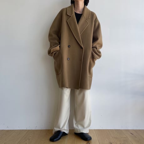 【nokcha original】HAND MADE tailored middle coat/beige_no0306
