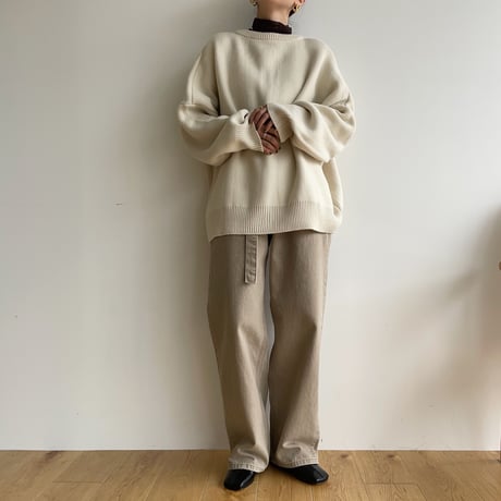 《予約販売》2way over knit cardigan/2colors_nt1464