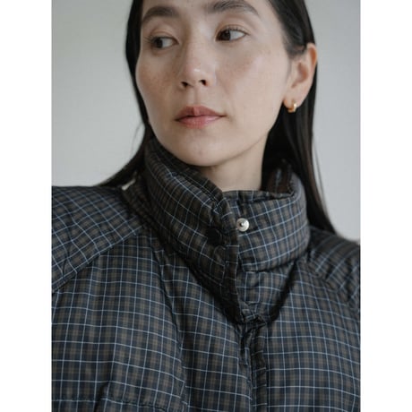 《予約販売》check raglan down jacket_no0482
