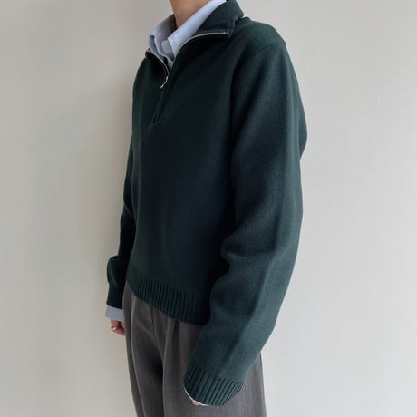 《予約販売》zip up simply knit/2colors_nt1928