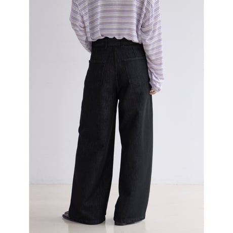 《予約販売》belt set indigo denim pants_nj0181