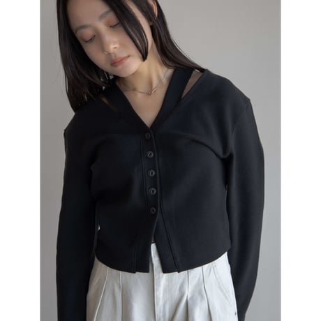 《予約販売》cut out accent cardigan/2colors_nt2010