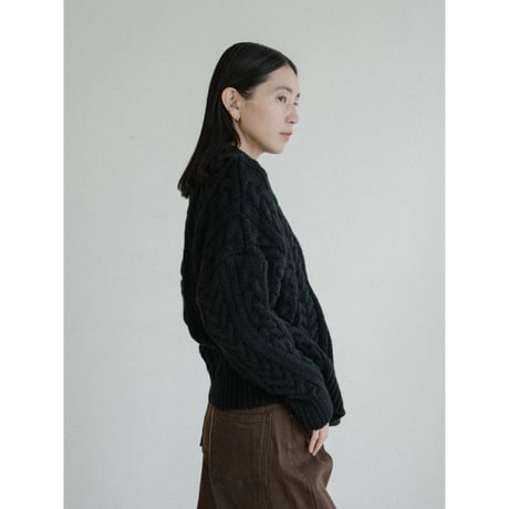 《予約販売》mannish cable knit pullover/2colors_nt2433