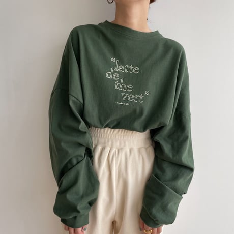 【nokcha original】“latte de the vert” tee/2colors_nt1446