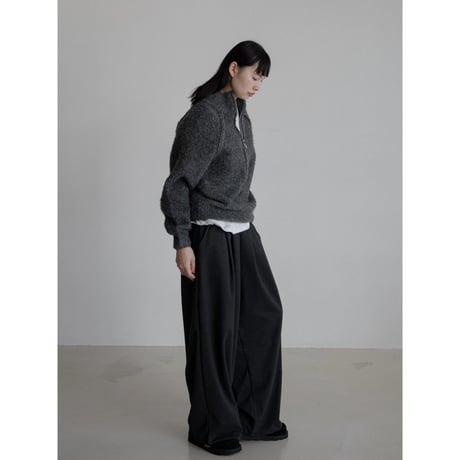 《予約販売》zip up soft knit pullover/2colors_nt2194