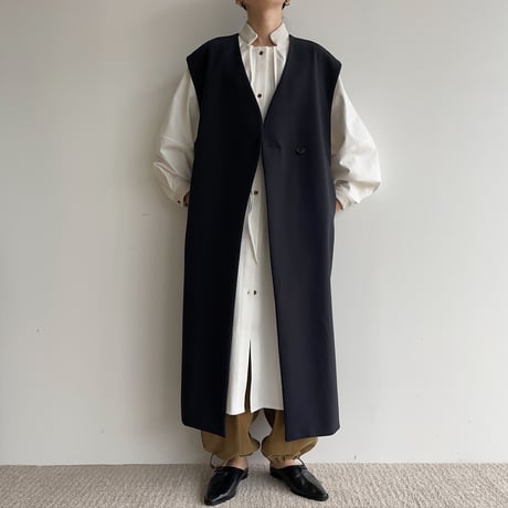 【nokcha original】2set mulch coat/navy_no0231
