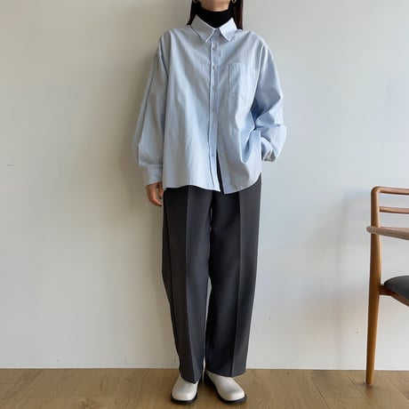 《予約販売》washing mannish shirt/3colors_nt1583