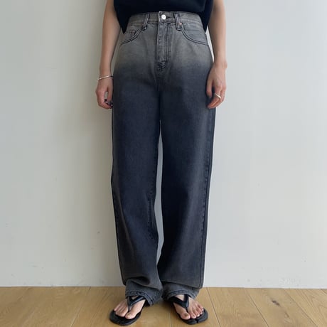 《予約販売》vintage like accent jeans/2colors_nj0083
